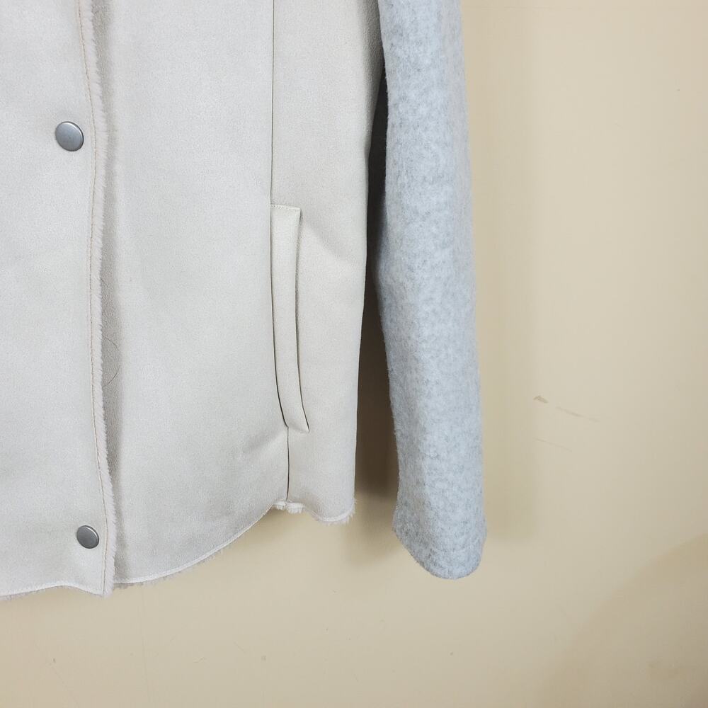 BB Dakota Glenna Sueded Jacket IN Bone Size S - Picture 5 of 11